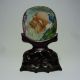 Chinese Antique Porcelain Small Fragment With Carved Wood Display Stand Other Chinese Antiques photo 1