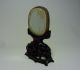Chinese Antique Porcelain Small Fragment With Carved Wood Display Stand Other Chinese Antiques photo 2