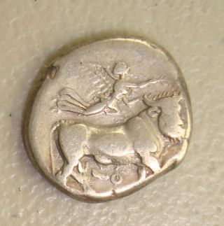 325 - 241 Bc Campania,  Neopolis Ancient Greek Silver Didrachm Vf photo