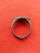 Ancient Roman Bronze Ring - Engraved - - Huge Size Roman photo 3