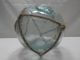 Vintage Glass Fishing Float Blue/green With Water In Net 2.  25 
