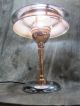 Vtg Machine Age Art Deco Double Shade Chrome & Copper Lamp Restored Art Deco photo 5