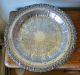 Large Heavy Vintage Silver Plated Pedestal Comport With Ornate Bowl Chased Tazza Bowls photo 2