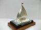 The Sailboat Of Silver970 Of The Most Wonderful Japan.  A Japanese Antique. Other Antique Sterling Silver photo 2
