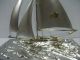 The Sailboat Of Silver970 Of The Most Wonderful Japan.  A Japanese Antique. Other Antique Sterling Silver photo 7