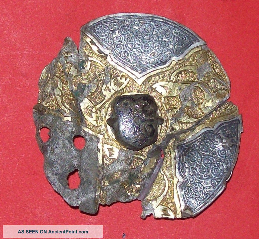 Gold And Silver,  Merovingian Huge Brooch, European photo