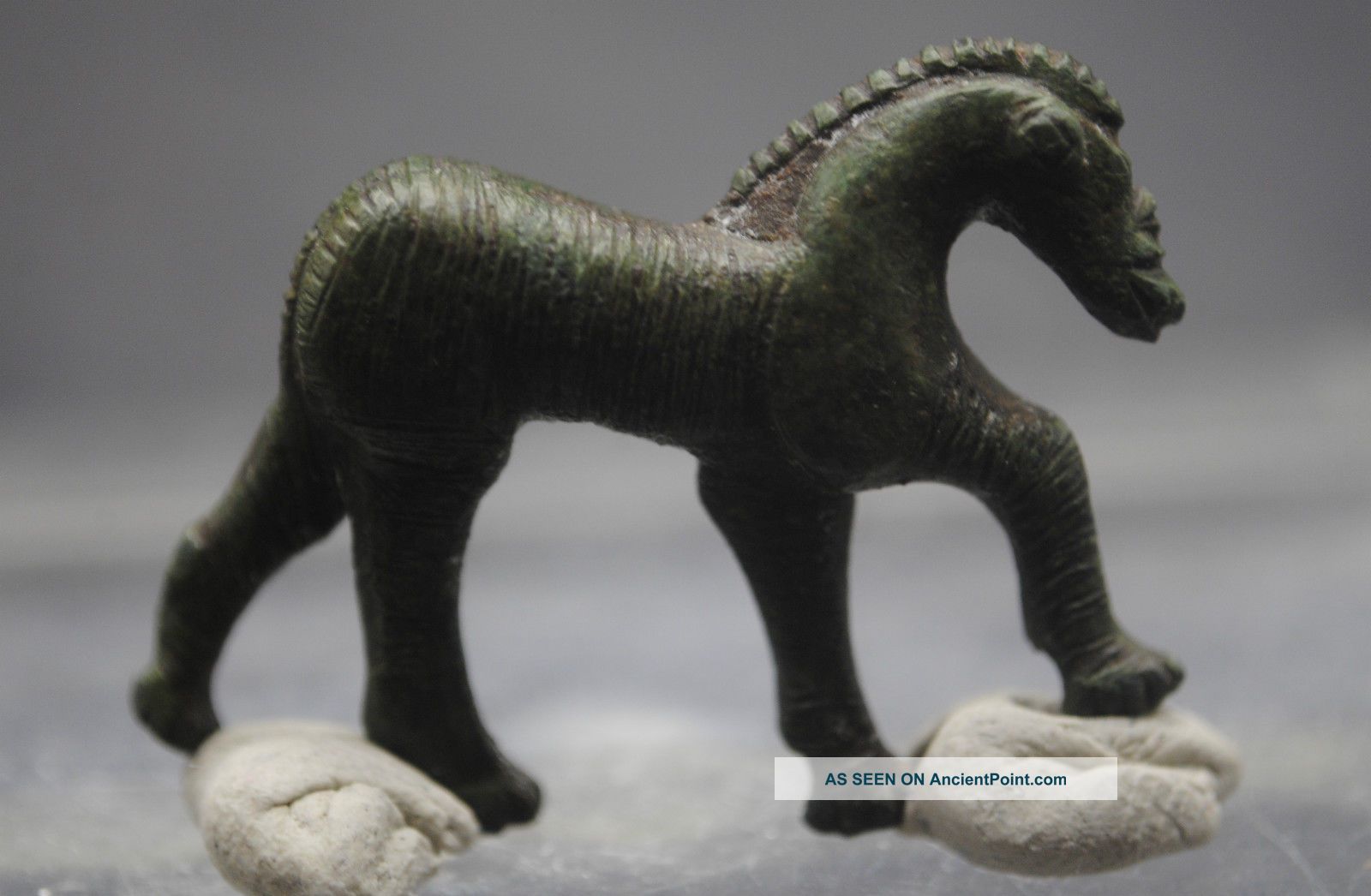 Extremely Rare Celtic Bronze Detailed Votive Horse 300 - 100 Bc Roman photo