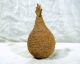 Primitive Stoneware Pottery Pineapple Bottle Flask Jar Figural Folk Art Primitives photo 2
