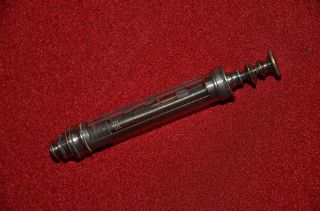 Antique Medical Hypodermic Syringe 20ml photo