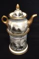 Antique - Veilleuse - Old Paris - Porcelain - Gold Gilt - French - Teapot - Stand - Warmer Teapots & Tea Sets photo 1