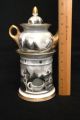 Antique - Veilleuse - Old Paris - Porcelain - Gold Gilt - French - Teapot - Stand - Warmer Teapots & Tea Sets photo 4