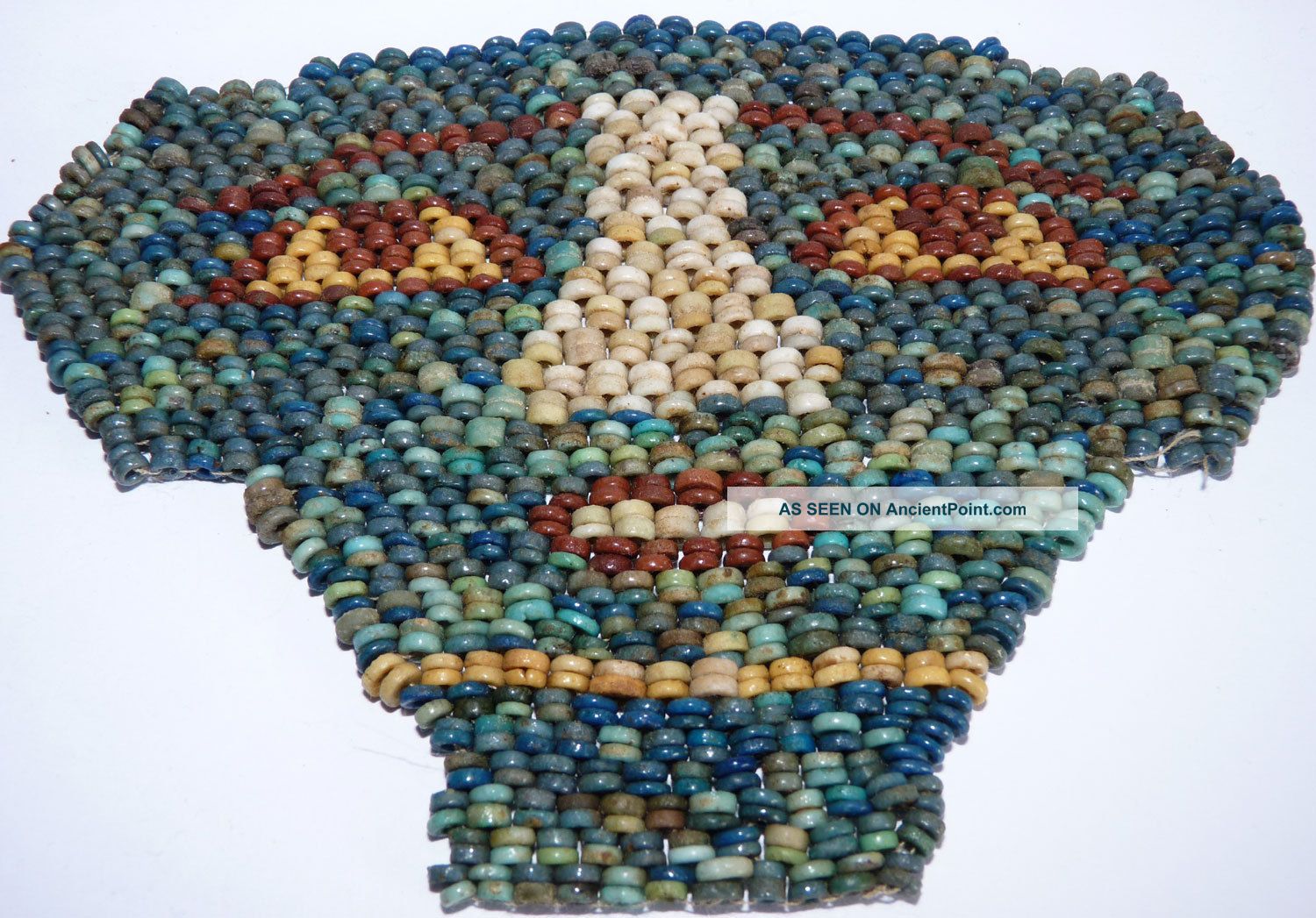 Egyptian Faience Glazed Mummy Bead Face Mask Egyptian photo
