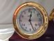 Chelsea Shipstrike Maritime Clock Barometer Usa Brass Mahogany Stand Clocks photo 1