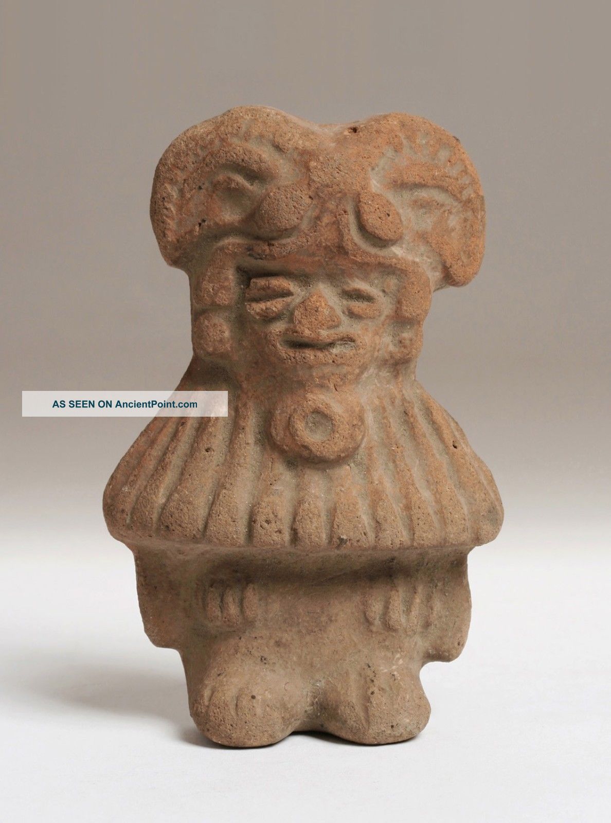 Pre Columbian Mayan - Teotihuacan Pottery Effigy Figure / Mexico - Guatemala - Yucatan The Americas photo