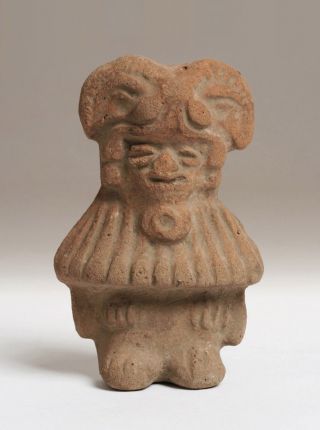 Pre Columbian Mayan - Teotihuacan Pottery Effigy Figure / Mexico - Guatemala - Yucatan photo
