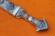 Rare Russian Kindjal Dagger Cossack Sword With Silver Holy Manuscript Damacened Islamic photo 6