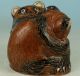 Chinese Old Cloisonne Statue Bear Hug Hand - Carved Lovely Ornaments Other Antique Chinese Statues photo 3