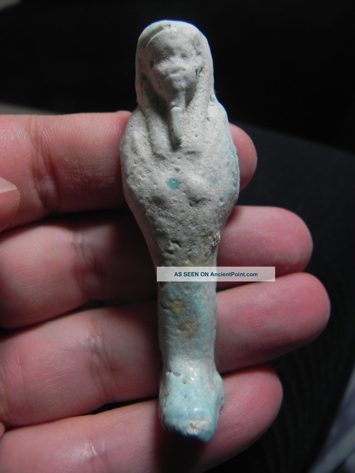 Zurqieh - 100 Guaranteed Authentic - Ancient Ushabti,  600 B.  C Egyptian photo