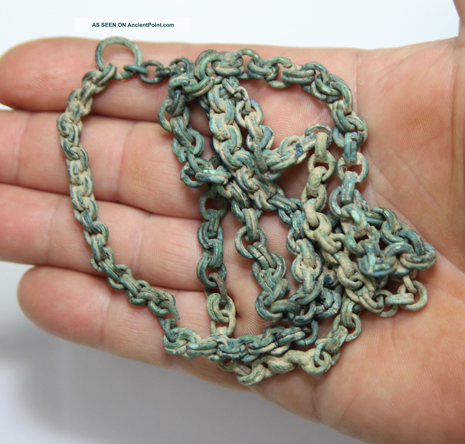 Ancient Vikings.  Bronze Chain.  To Wear Amulet.  Big Size Viking photo