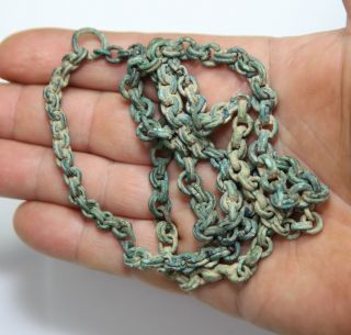 Ancient Vikings.  Bronze Chain.  To Wear Amulet.  Big Size photo