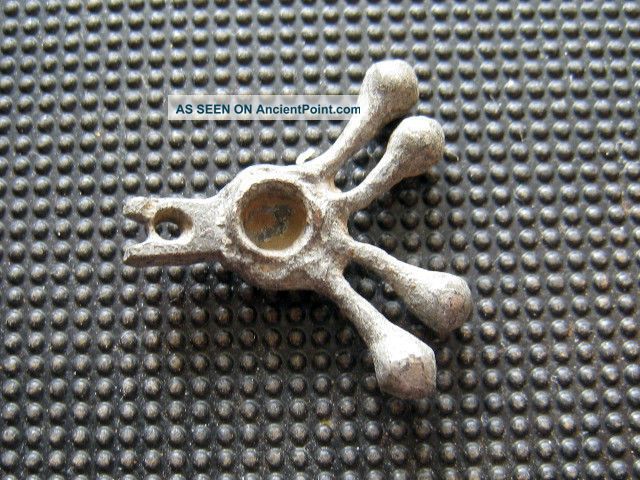 Antiques Roman Bronze Earring Found With Metal Detector Roman photo