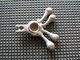 Antiques Roman Bronze Earring Found With Metal Detector photo