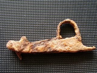 Antiques Roman Iron Fire Striker Found With Metal Detector photo