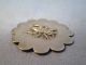 Antique Estate Button - Silver Insect / Bug Beetle 1 1/4 