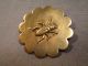 Antique Estate Button - Silver Insect / Bug Beetle 1 1/4 