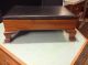 Antique Mahogany Footstool With Leather Lift - Top 1900-1950 photo 1