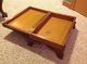 Antique Mahogany Footstool With Leather Lift - Top 1900-1950 photo 3