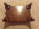 Antique Mahogany Footstool With Leather Lift - Top 1900-1950 photo 6