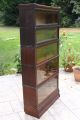 Antique Globe Wernicke 5 Stack Glass Front Sectional Barrister Bookcase 1 1800-1899 photo 6