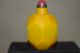 Chinese Masters Hand - Carved Multi - Faceted Yellow Glass Snuff Bottle L157 Snuff Bottles photo 1