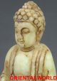 Antique Old Chinese Natural Jade Statue/toggle Kwan Yin Bless You Forever Other Antique Chinese Statues photo 4