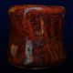 F25 Copper Red Glaze Lid Stand / Lid Rest / Futaoki / Japanese Tea Ceremony Use Other Japanese Antiques photo 11