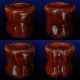 F25 Copper Red Glaze Lid Stand / Lid Rest / Futaoki / Japanese Tea Ceremony Use Other Japanese Antiques photo 2
