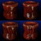 F25 Copper Red Glaze Lid Stand / Lid Rest / Futaoki / Japanese Tea Ceremony Use Other Japanese Antiques photo 2
