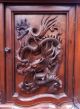 Large Antique Oriental Chinese 19th C Dragon Carved Cabinet Etegere Best Quality 1800-1899 photo 9