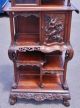 Large Antique Oriental Chinese 19th C Dragon Carved Cabinet Etegere Best Quality 1800-1899 photo 3