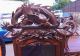 Large Antique Oriental Chinese 19th C Dragon Carved Cabinet Etegere Best Quality 1800-1899 photo 7
