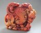 Chinese Antique Shoushan Stone Hand - Carved Three Dragon Statue Other Antique Chinese Statues photo 1