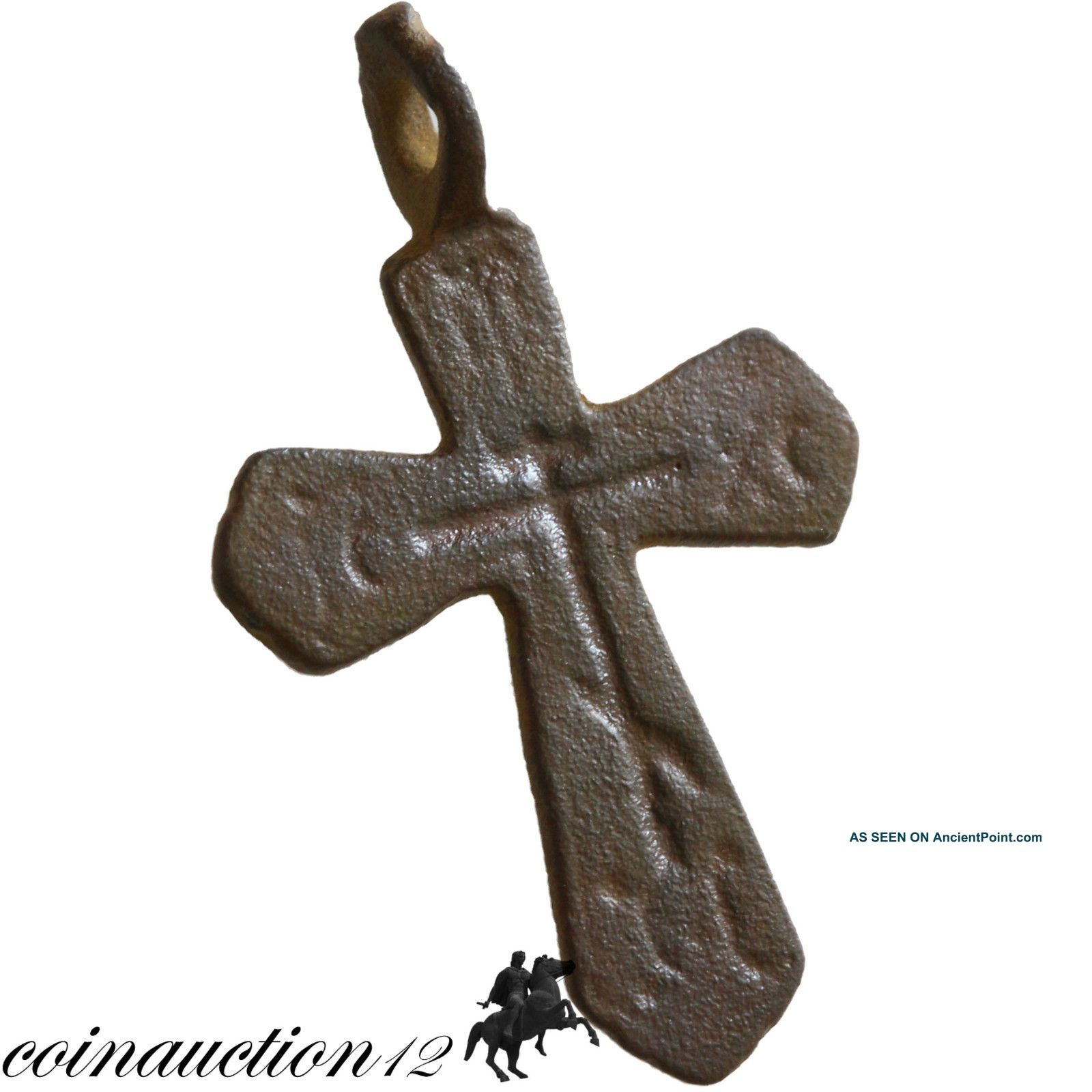 Cyprus Found Crusaders Ae Cross Pendant 1095 - 1291 Ad,  Wearable Roman photo