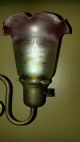 Unusual Antique Victorian Double Acid Etched Cranberry Shade Lamp 1900 Lamps photo 7