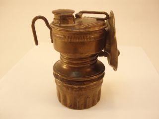 Vintage Shanklin Mfg.  Brass Carbide Camp Lamp Miner Lantern - Springfield,  Ill. photo