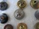 40 Brass Victorian Antique Vintage Buttons Buttons photo 8