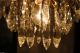 Antique Vintage Waterfall Style Czech Crystal Chandelier Lamp Light 1950 ' S10in Chandeliers, Fixtures, Sconces photo 9