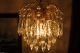 Antique Vintage Waterfall Style Czech Crystal Chandelier Lamp Light 1950 ' S10in Chandeliers, Fixtures, Sconces photo 2