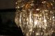 Antique Vintage Waterfall Style Czech Crystal Chandelier Lamp Light 1950 ' S10in Chandeliers, Fixtures, Sconces photo 8