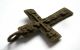 Circa.  1100 A.  D English Early Medieval Period Ae Bronze Crusades Cross Pendant.  Vf British photo 3